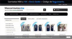 Desktop Screenshot of mascamisetasnba.com