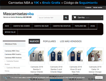 Tablet Screenshot of mascamisetasnba.com